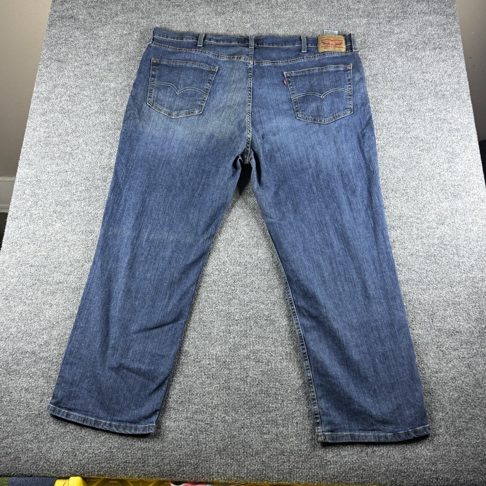 Levi's 559 Jeans Men 48x30 Blue Cotton Denim Straight Leg Faded Utility Workwear